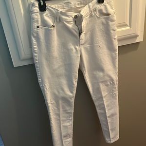 White Old navy jeans worn more than once